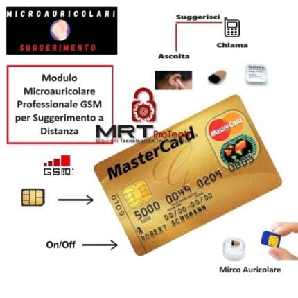 Microauricolare Carta di Credito esami GSM