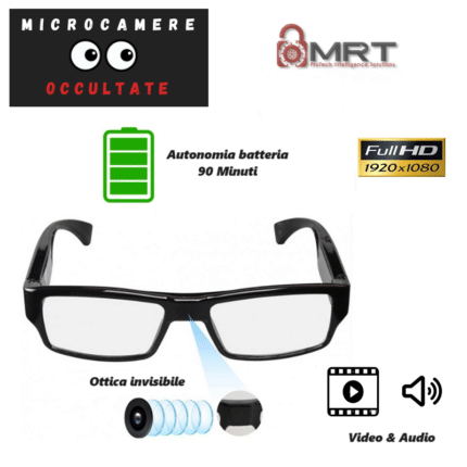 occhiali spia con microcamera nascosta spy