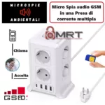 microspia gsm in presa di corrente multipla