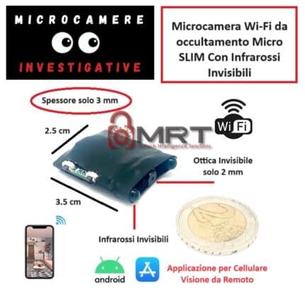 Microcamera Wi-Fi Con Infrarossi