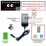 ALIMENTATORE 12V CON MICROCAMERA WIFI