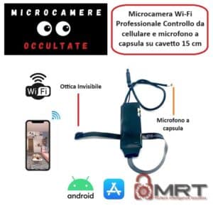 MINICAMERA microcamera WI-FI CON MICROFONO A FILO