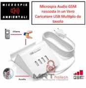 Caricatore USB da tavolo microspia audio GSM