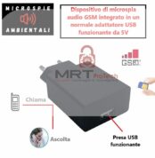 Alimentatore USB 5V Gsm Microspia ambientale