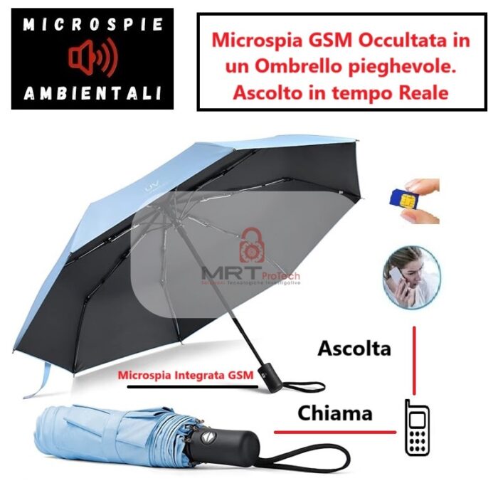 Ombrello con Microspia GSM