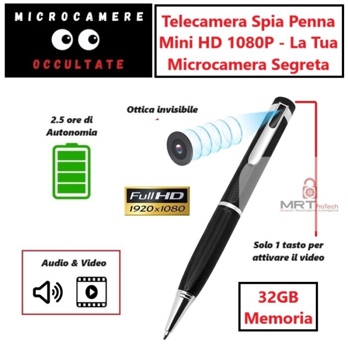 PENNA CON MICROCAMERA 32GB