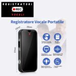 Micro registratore Vocale 64GB Fino a 750 Ore di Registrazione